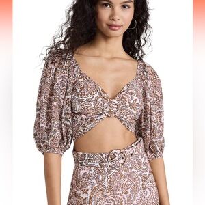 $109 msrp revolve minkpink cropped top sz xs NWOT